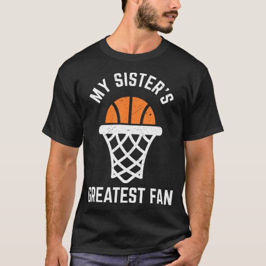 Basketbal voor broertje en zusje t-shirt (Voorkant)