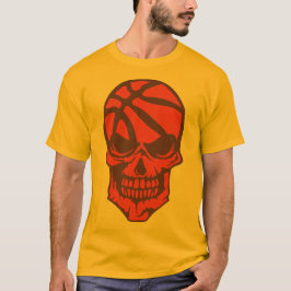 basketbal voor de dood logo sport skull 1205 t-shirt