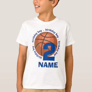 basketbal voor de verjaardag - op maat gesneden na t-shirt
