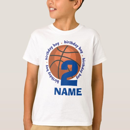 basketbal voor de verjaardag - op maat gesneden na t-shirt (Voorkant)