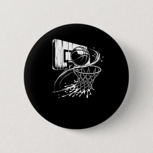 Basketbal voor mannen jongens vrouwen ronde button 5,7 cm
