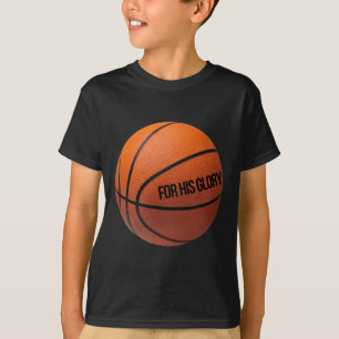 Basketbal voor sporters die van God en Bask houden T-shirt