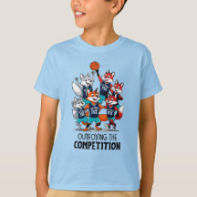 Basketbal vossen outfoxing de competitie jongens