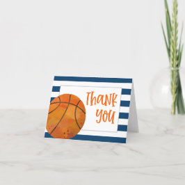 Basketbal Vouw Dankkaart Bedankkaart