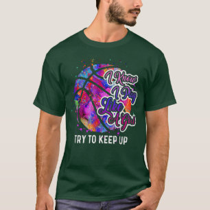 Basketbal Vrouwen Grappig Team Spelen Als een Meis T-shirt