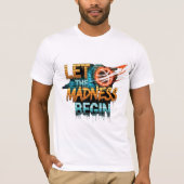 Basketbal Waanzin T-Shirt (Voorkant)