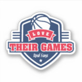 Basketbal Washington Wizards Jersey Team Kleur Sticker (Voorkant)