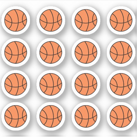 Basketbal Wedstrijd Dag Sport Training Bujo Planne Sticker (Voorkant)