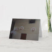 "Basketbal, wie dan ook?" Verjaardagskaart Kaart (Voorkant)