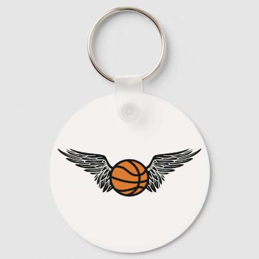 basketbal. Winged. Sleutelhanger (Voorkant)