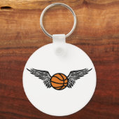 basketbal. Winged. Sleutelhanger (Voorkant)