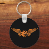 basketbal. Winged. Sleutelhanger (Voorkant)