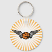 basketbal. Winged. Sleutelhanger (Voorkant)
