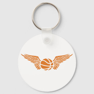 basketbal. Winged. Sleutelhanger