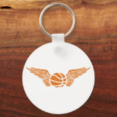 basketbal. Winged. Sleutelhanger (Voorkant)