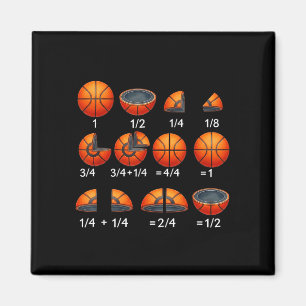Basketbal Wiskunde Breuk Terug naar School Leraar Magneet