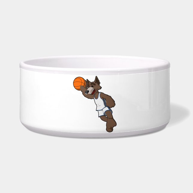 Basketbal Wolf Voerbakje (Voorkant)