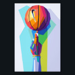 Basketbal WPAP Pop Art Foto Afdruk<br><div class="desc">Basketbal Sport in Wpap Pop Art Style</div>