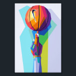 Basketbal WPAP Pop Art Foto Afdruk<br><div class="desc">Basketbal Sport in Wpap Pop Art Style</div>
