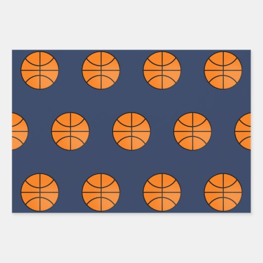 Basketbal Wrapping Papier Set Inpakpapier Vel (Voorkant)