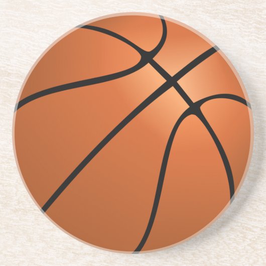 basketbal zandsteen onderzetter (Voorkant)