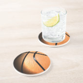 Basketbal Zandsteen Onderzetter (Zijkant)