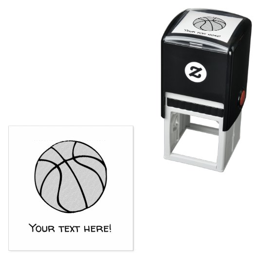 Basketbal Zelfinktende Stempel (In situ)