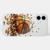 Basketbal Zilveren Dunk Schild Case-Mate iPhone Case (Achterkant (horizontaal))