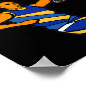 Basketbal zit er op poster (Hoek)