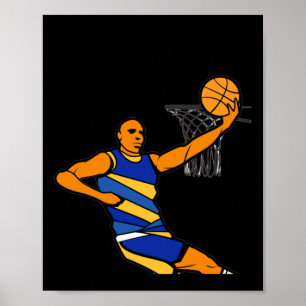 Basketbal zit er op poster