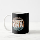 Basketbal zit in mijn DNA 1 Koffiemok (Links)