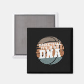 Basketbal zit in mijn DNA 1 Magneet (Voorkant / Achterkant)