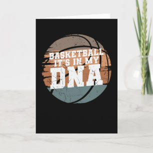 Basketbal zit in mijn DNA   voor Basketbal liefheb Kaart