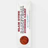 Basketbal zomerkamp banner (Verticaal)