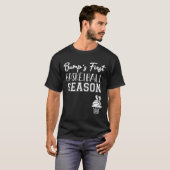 Basketbal zwangerschap verwacht aankondiging sport t-shirt (Voorkant volledig)