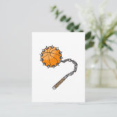 basketbal zweep mace briefkaart (Staand voorkant)