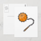 basketbal zweep mace briefkaart (Voorkant / Achterkant)