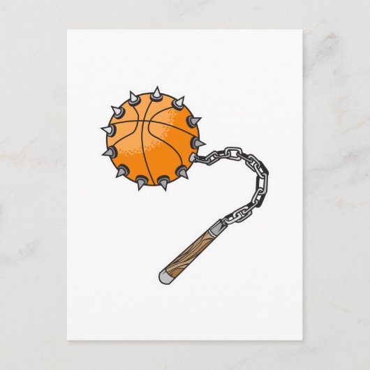 basketbal zweep mace briefkaart (Voorkant)
