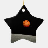 basketbalaarde uit de ruimte van de maan keramisch ornament (Voorkant)