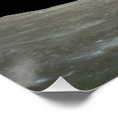 basketbalaarde uit de ruimte van de maan poster (Hoek)