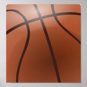 Basketbalachtergrond Poster