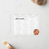 Basketbalballen Aangepaste Notitie Notitiekaartje (Voorkant / Achterkant in situ)