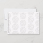 Basketbalballen Aangepaste Notitie Notitiekaartje (Achterkant)
