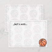 Basketbalballen Aangepaste Notitie Notitiekaartje (Voorkant / Achterkant)