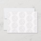 Basketbalballen Blanco Notitiekaartje (Achterkant)