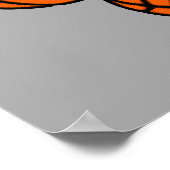 basketbalballen coole decor poster (Hoek)