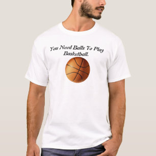 Basketbalballen hadden een grappig Mannen T-shirt