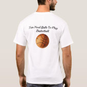 Basketbalballen hadden een grappig Mannen T-shirt (Achterkant)