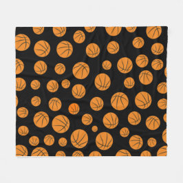 Basketbalballen Naadloos Patroon   Fleece Deken
