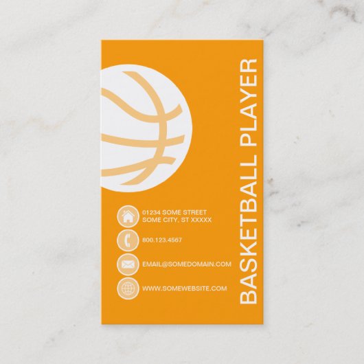 BASKETBALbellen Visitekaartje (Voorkant)